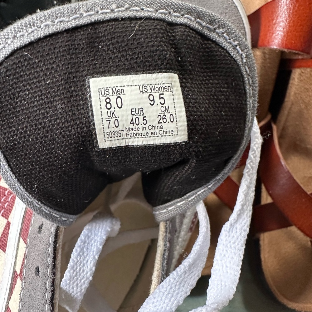 Red checkered vans - Picture 5 of 5